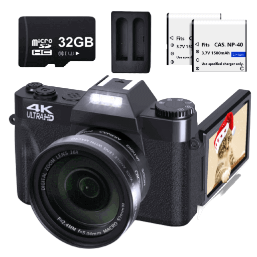 8. VJIANGER 4K Digital Vlogging Camera